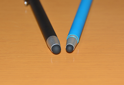 左が6mm径のペン先、右が5mm径のペン先