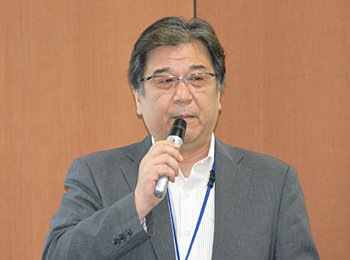 前機種「MeoBankSD」の手応えを語る松浦本部長