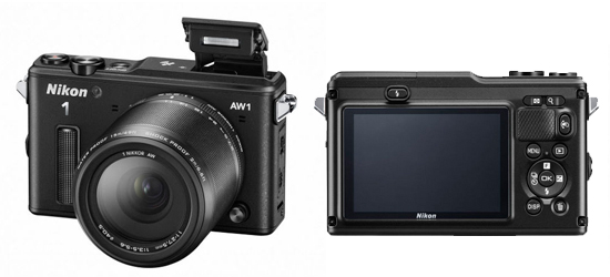 「Nikon 1 AW1」のブラックモデル