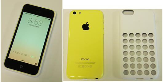 iPhone 5cと純正ケース