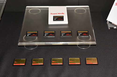 「サンディスク エクストリーム プロ コンパクトフラッシュカード」と「サンディスク エクストリーム コンパクトフラッシュカード」