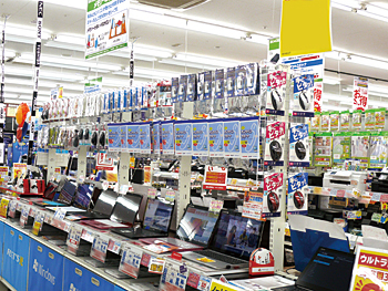 什器に工夫を施した