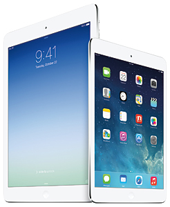 「iPad Air」と「iPad mini Retinaディスプレイモデル」