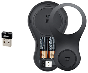 極小サイズの無線レシーバーは本体内部に収納可能