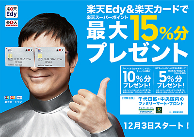 楽天スーパーポイント最大15%分プレゼント