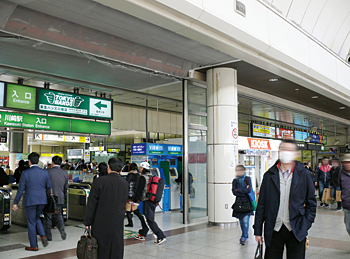 1日平均の乗降客が県内2位のJR川崎駅