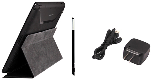 カバースタンド、スタイラスペン、ACアダプタキット