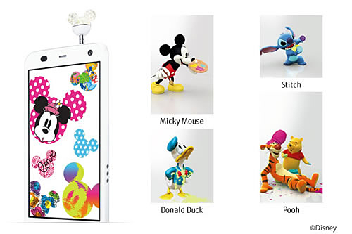 キラキラ光るスマートフォンピアス