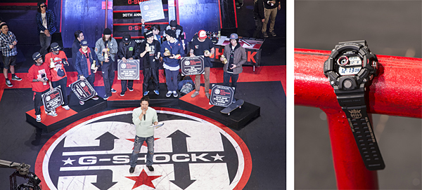 「REAL TOUGHNESS TOKYO」の優勝者と優勝賞品の「G-SHOCK RANGEMAN」