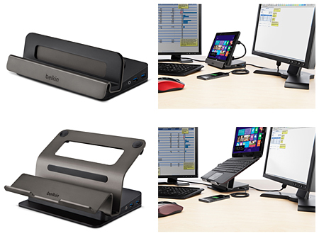 「Windows 8 タブレット用 USB3.0 ドッキングステーション」と「Windows 8 タブレット/ウルトラブック用 USB3.0 ドッキングステーション」