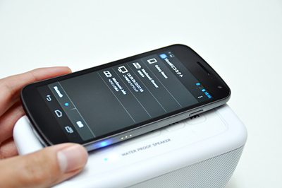 「MeoNFCコネクト」アプリでワンタッチでペアリングができる