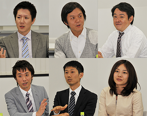 座談会には5社6人の担当者が参加