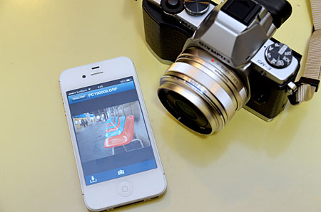 カメラに入っている「Wi-Fi SDカード」にiPhoneのアプリからアクセス