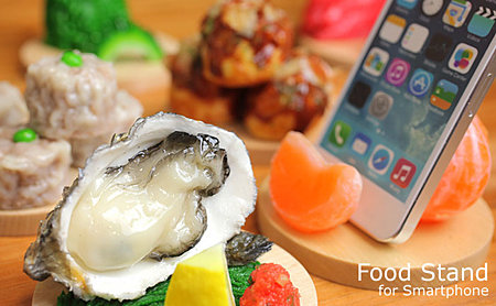 「実物大!食品サンプルスマホスタンド」