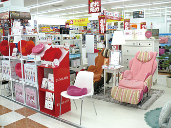 女性向けコーナーも用意する