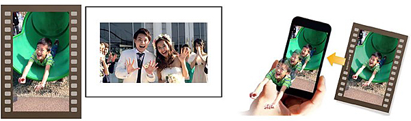 「動画プリント」(左)と「うごく動画プリントAR」のイメージ