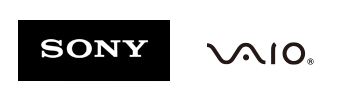 ソニーの企業ロゴと「VAIO」のロゴ