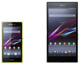 Xperia Z1 f SO-02F、Xperia Z Ultra SOL24