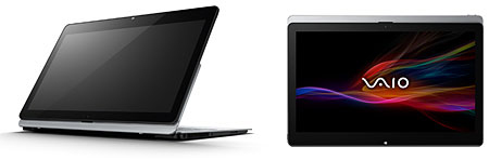 ビューモード(VAIO Fit 13A)とタブレットモード(VAIO Fit 15A)