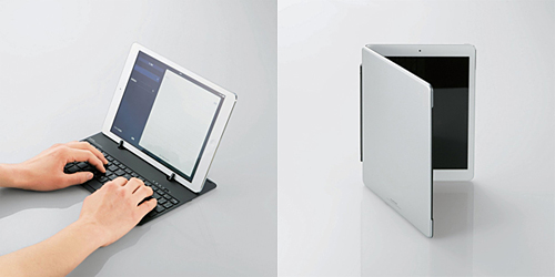 キーボード使用時のイメージとカバーとして使う場合のイメージ