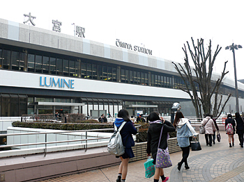 乗降客が一日24万人を超えるJR大宮駅