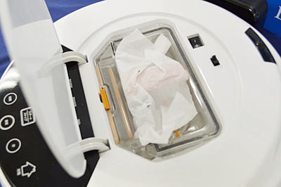 フィルターをティッシュでブロック