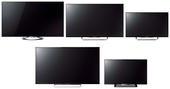 「KDL-55W920A」「KDL-50W800B」「KDL-32W700B」、「KDL-60W600B」「KDL-32W500A」