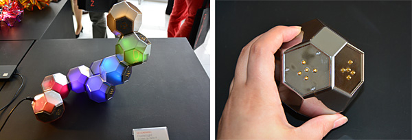 ランプを取りつけて自由に形を変えることができる