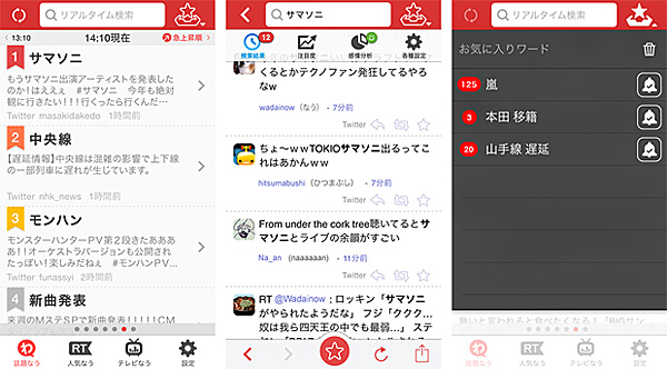 Yahoo!リアルタイム検索