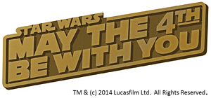 STAR WARS MAY THE 4TH BE WITH YOUピンバッジ