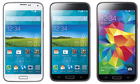 au向けモデル「GALAXY S5 SCL23」