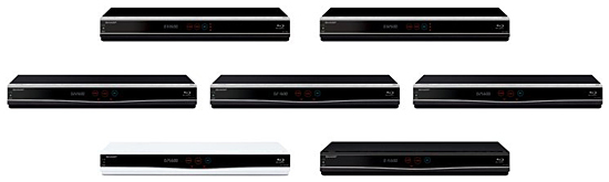 「BD-T3600」「BD-T2600」、「BD-W2600」「BD-W1600」「BD-W560」、「BD-W560SW」「BD-S560」