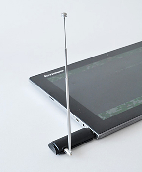 ピクセラのWindows 8タブレット端末に対応したフルセグテレビチューナー「PIX-DT300」