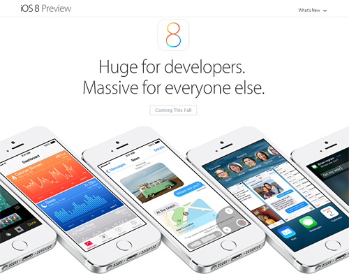 「iOS 8」は、「App Storeの登場以来、最大のリリースとなる」という