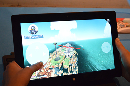 タブレット端末で快適にプレイできる