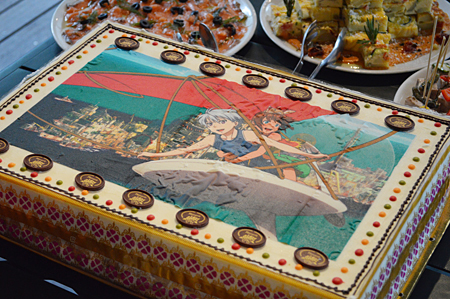 『翠星のガルガンティア』の特製ケーキ