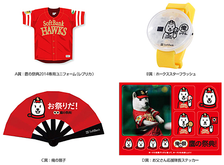 「俺祭くじ」の賞品(イメージ)