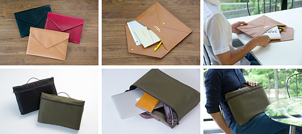 革製クラッチケースまたはナイロン製ブリーフケースをプレゼント