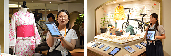 お祭り・花火大会のブース(左)アウトドアのブース