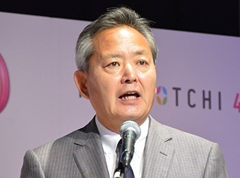 気込みを語る上野社長