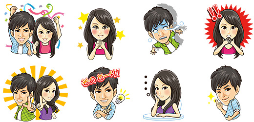 松坂桃李さん&堀北真希さんの500万契約突破記念LINEスタンプ