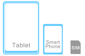 SIMフリーのスマートフォンやタブレットと組み合わせて使うSIMカード