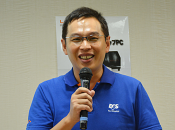 秋に新製品を投入すると話す林アソシエイトバイスプレジデント