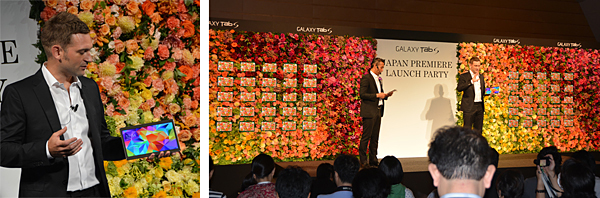 ニコライ・バーグマンさんと、2万本の生花を使ったステージ