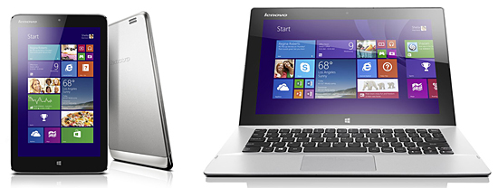 「Lenovo Miix 2 8」と「Lenovo Miix 2 11」