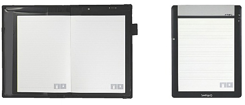 ノートブックタイプとメモパッドタイプ