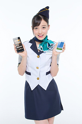 「U-mobile」イメージキャラクターの橋本環奈さん