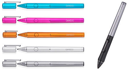 「Bamboo Stylus fineline」と「Intuos Creative Stylus 2」