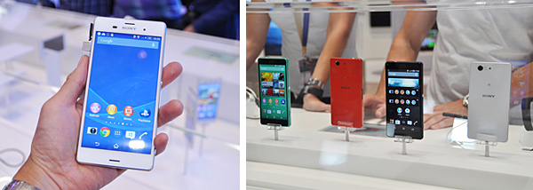 「Xperia Z3」と「Xperia Z3 Compact」