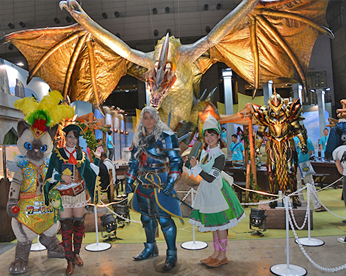 「モンスターハンター4(MH4)」のブース